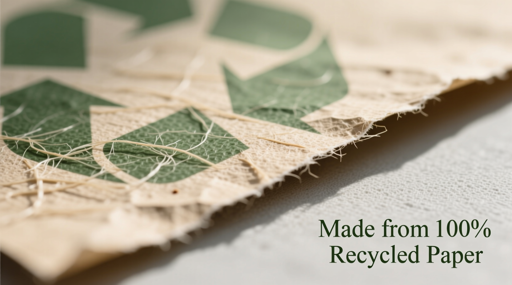 Eco-friendly recycled paper sticker materials
