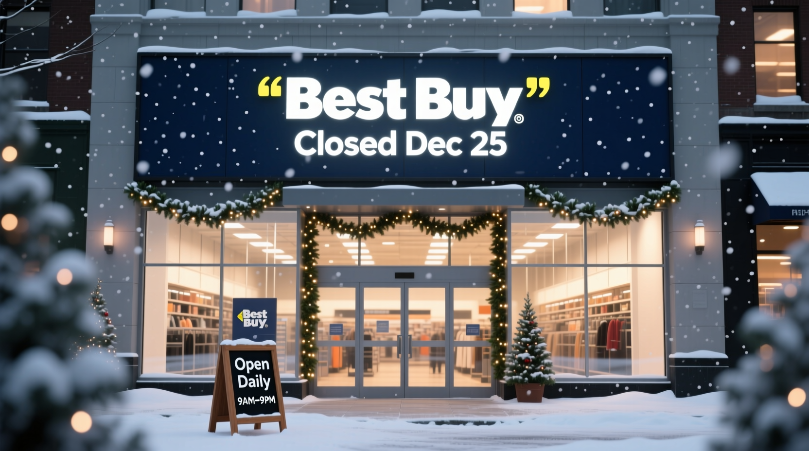 is best buy open on christmas