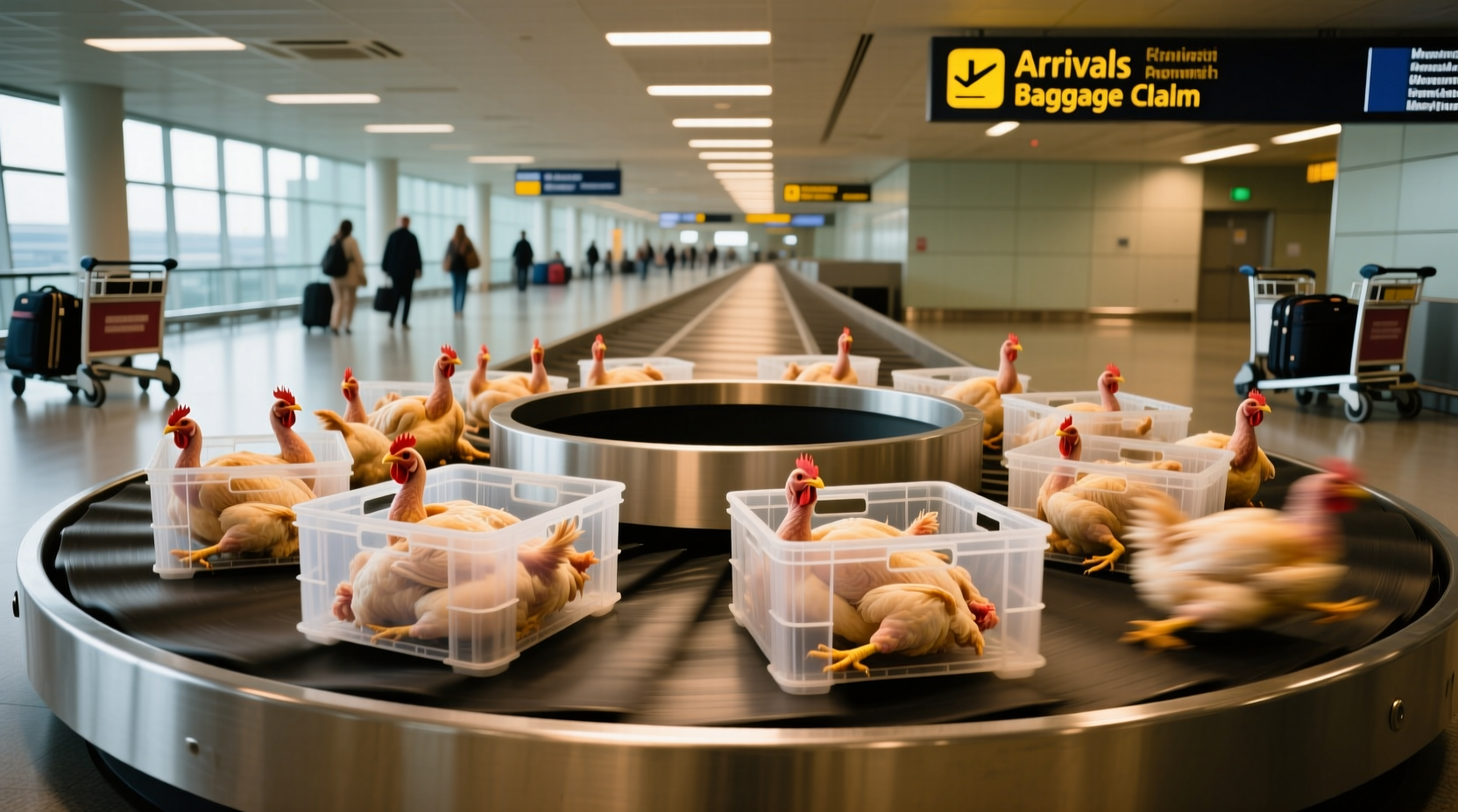 Raw Chicken Baggage Claim Carousel: Transport & Logistics Guide