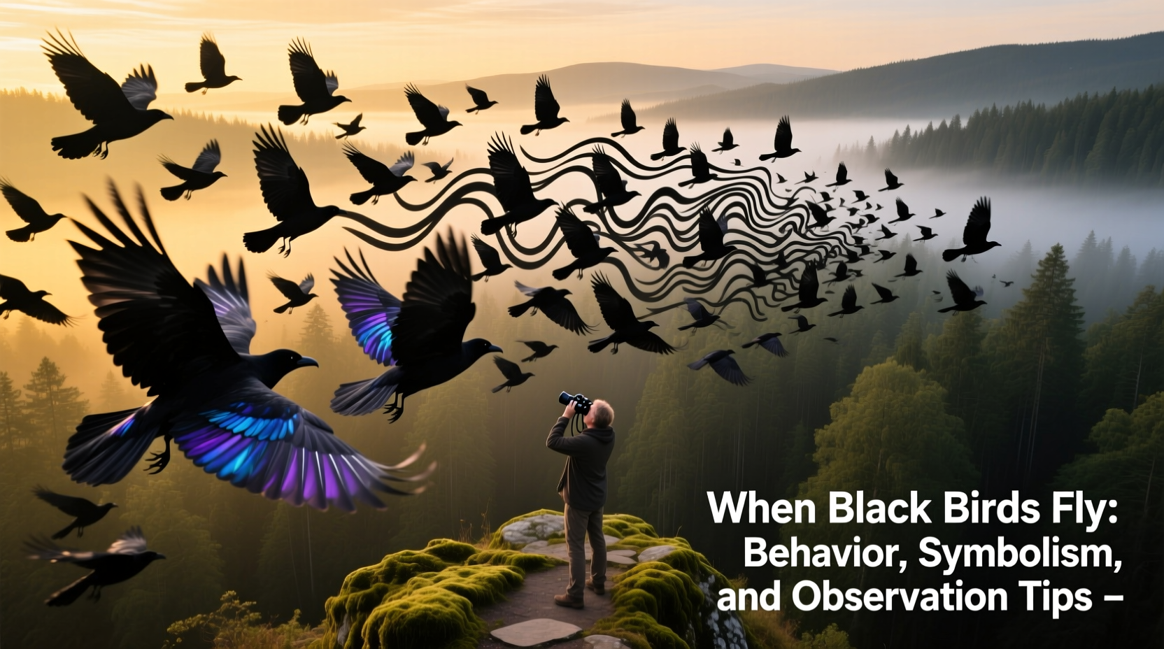 when black birds fly
