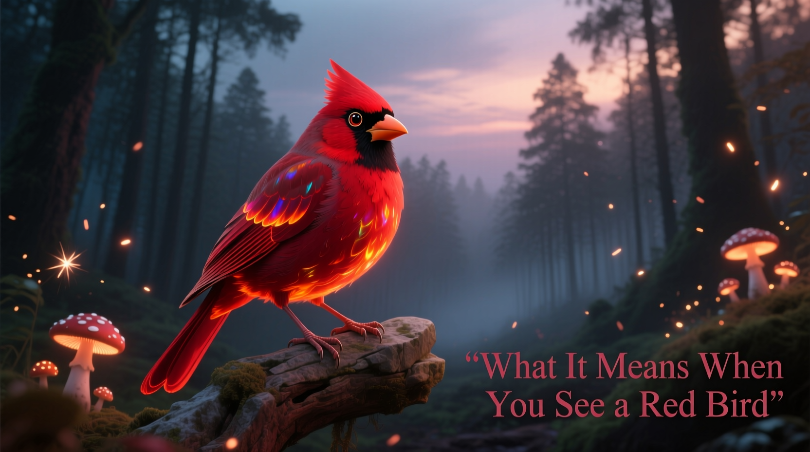 what does it mean when you see a red bird