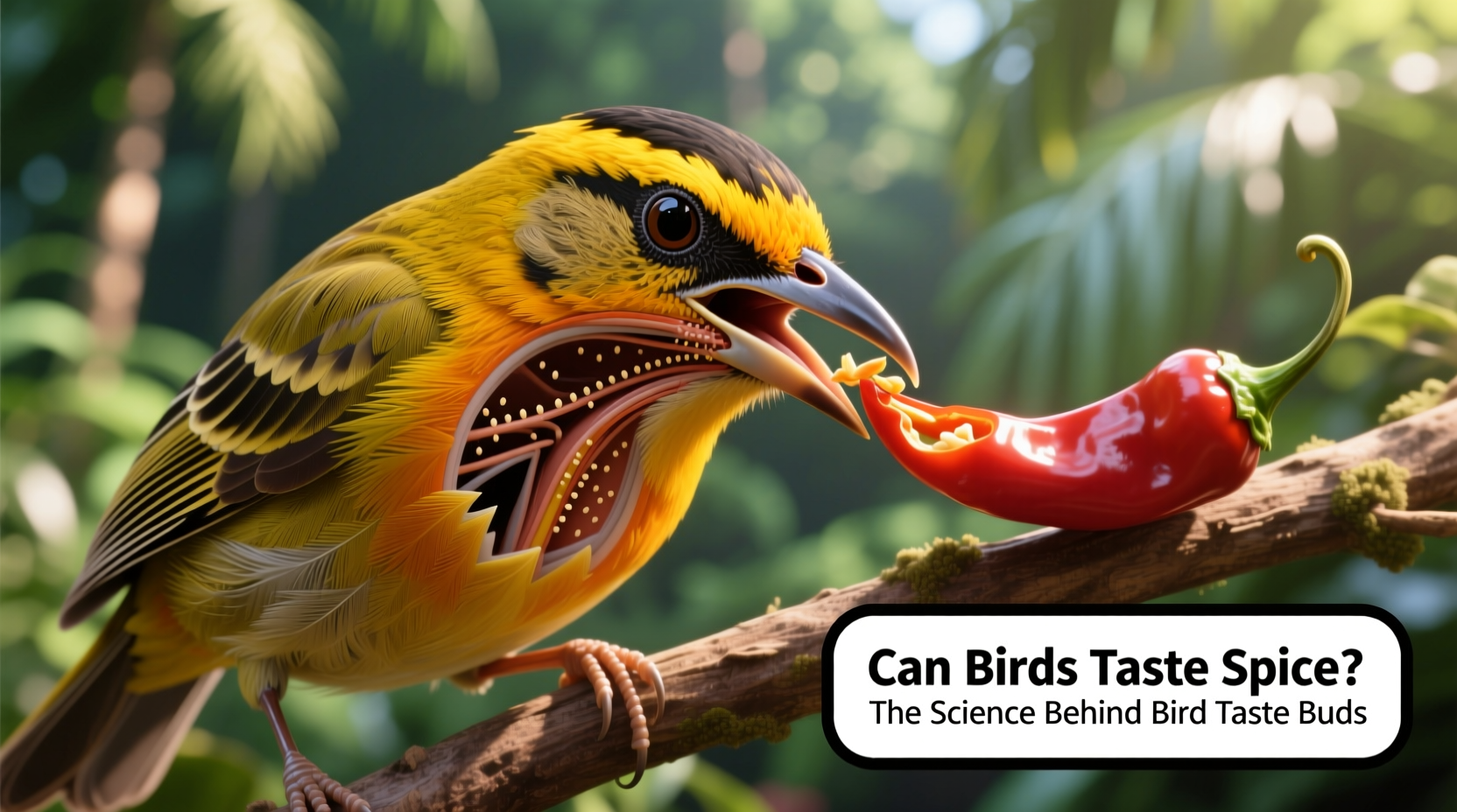 can birds taste spice