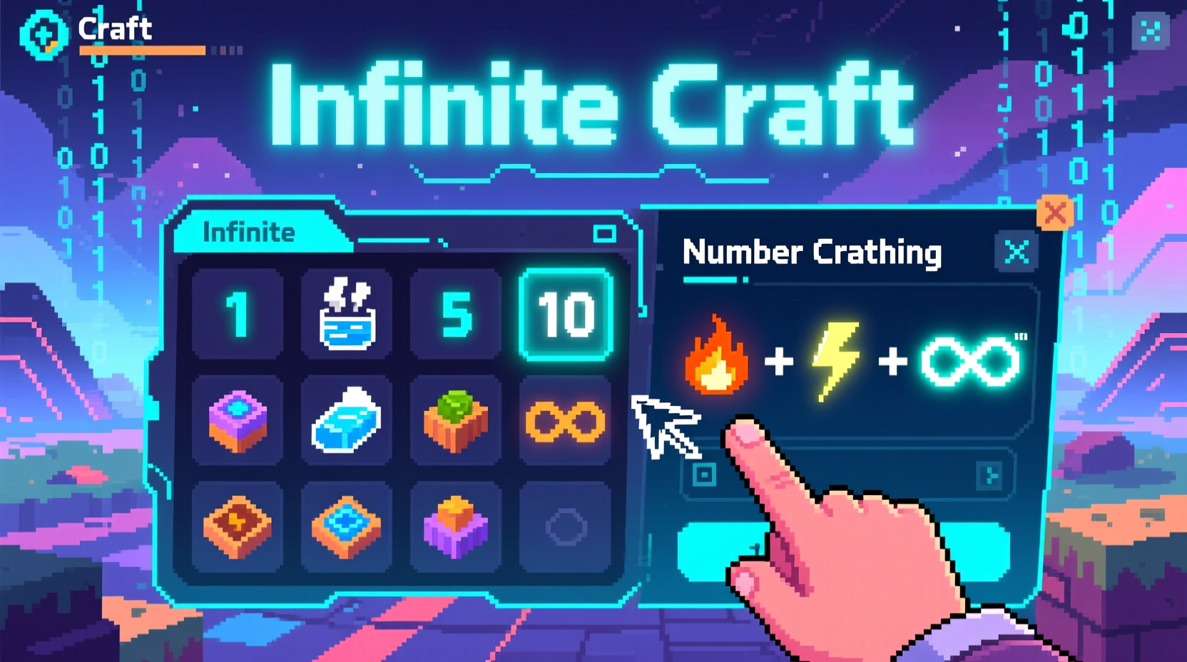 how to get numbers in infinite craft