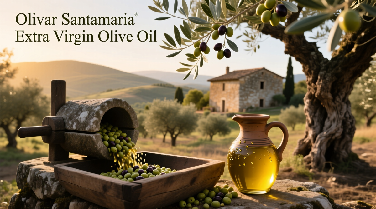 Atlas Olive Oil Olivar Santamaria Extra Virgin Olive Oil Premium Picual Variety First High Polyphenol Extra Virgin Olive Oil