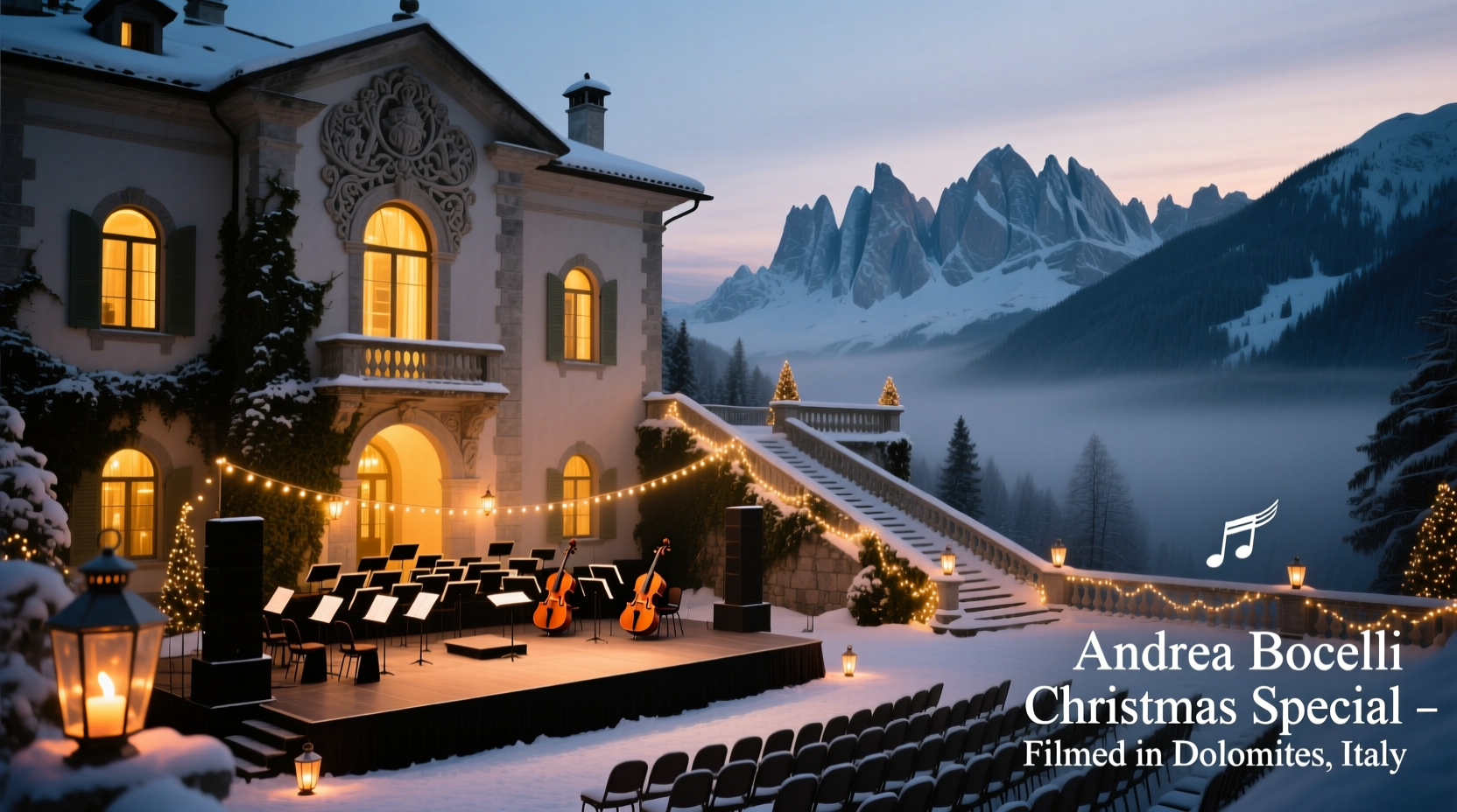 where was the andrea bocelli christmas special filmed