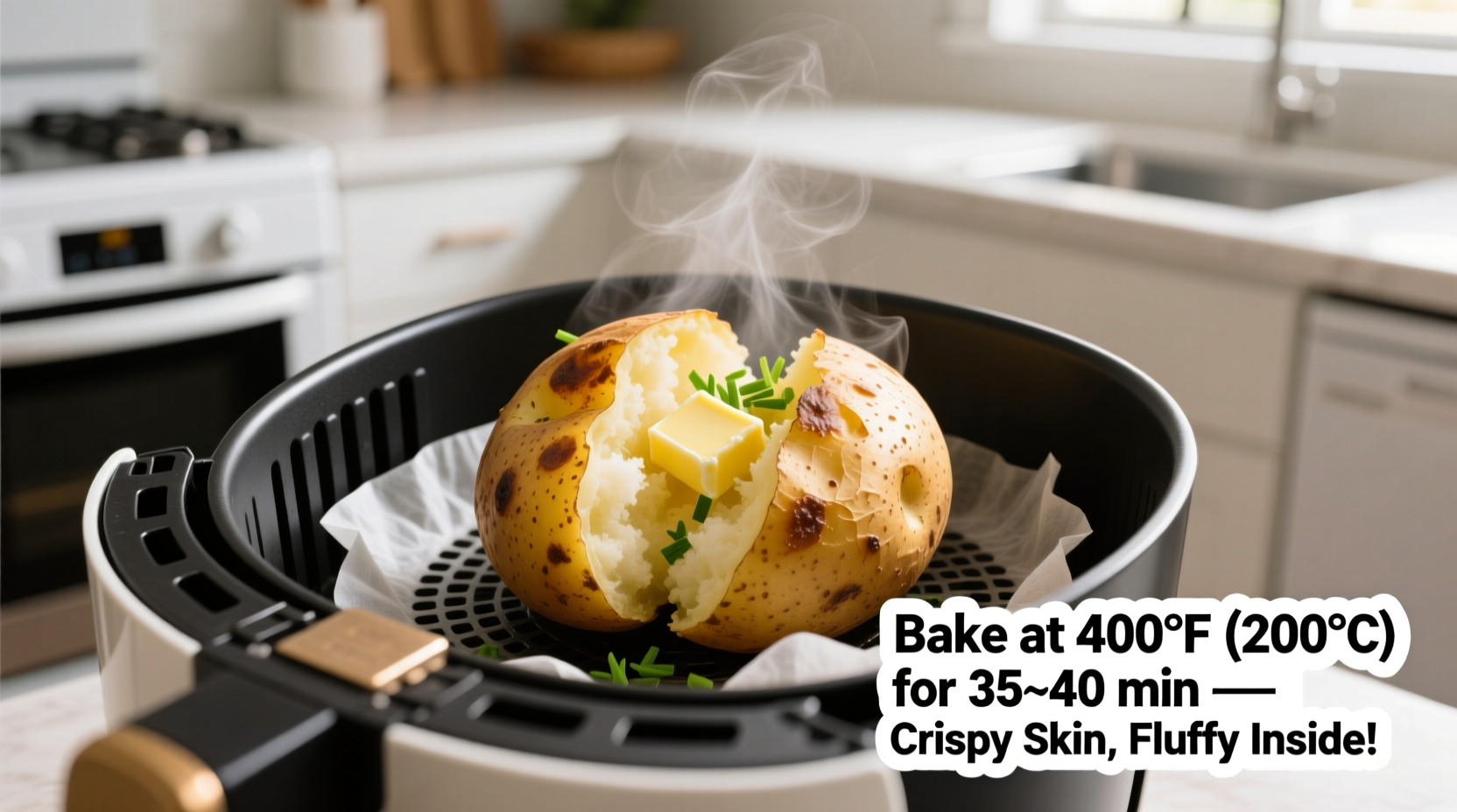 Yes! Perfect Air Fryer Baked Potatoes in 30 Minutes