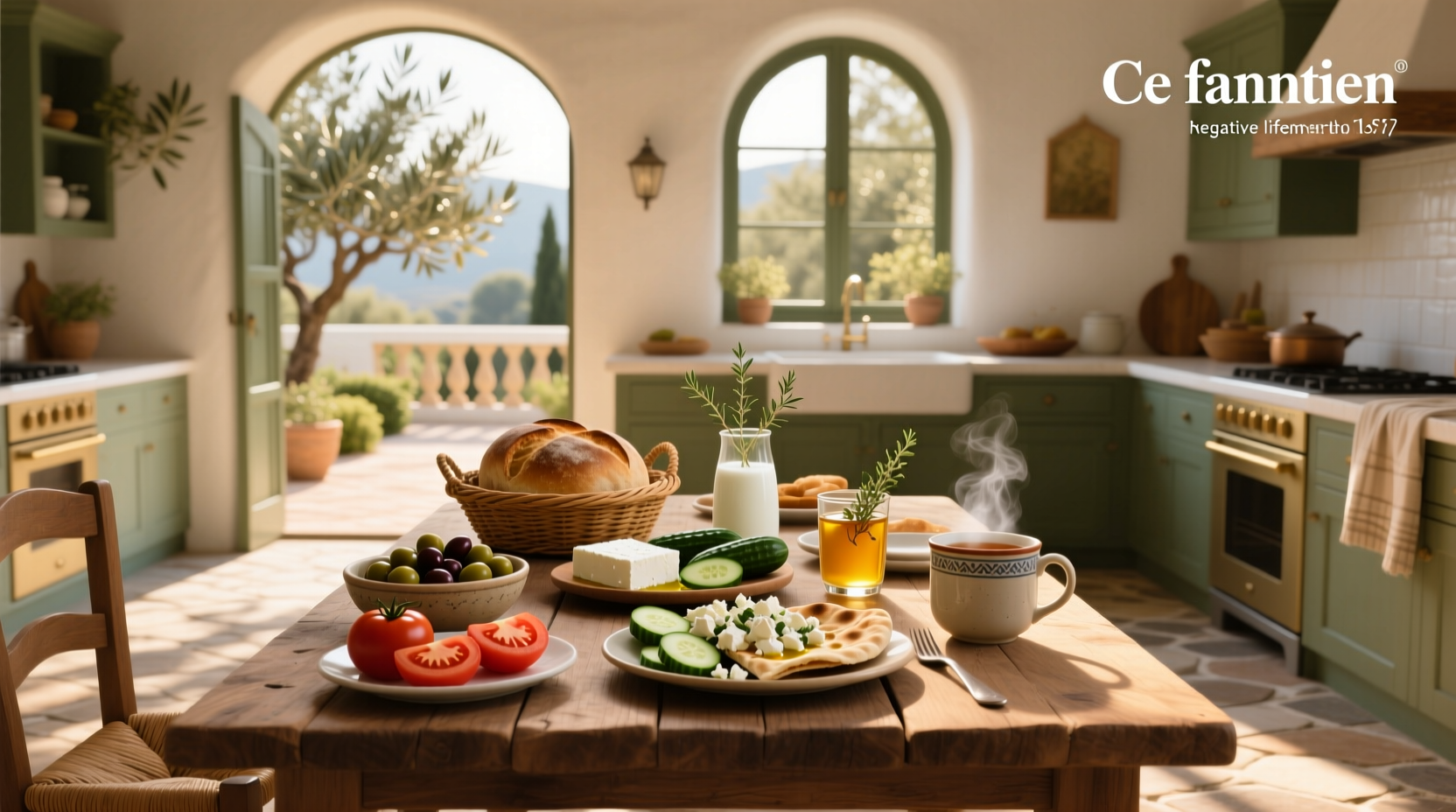 Mediterranean diet breakfast recipes featuring yogurt, fruit, and nuts in a bowl