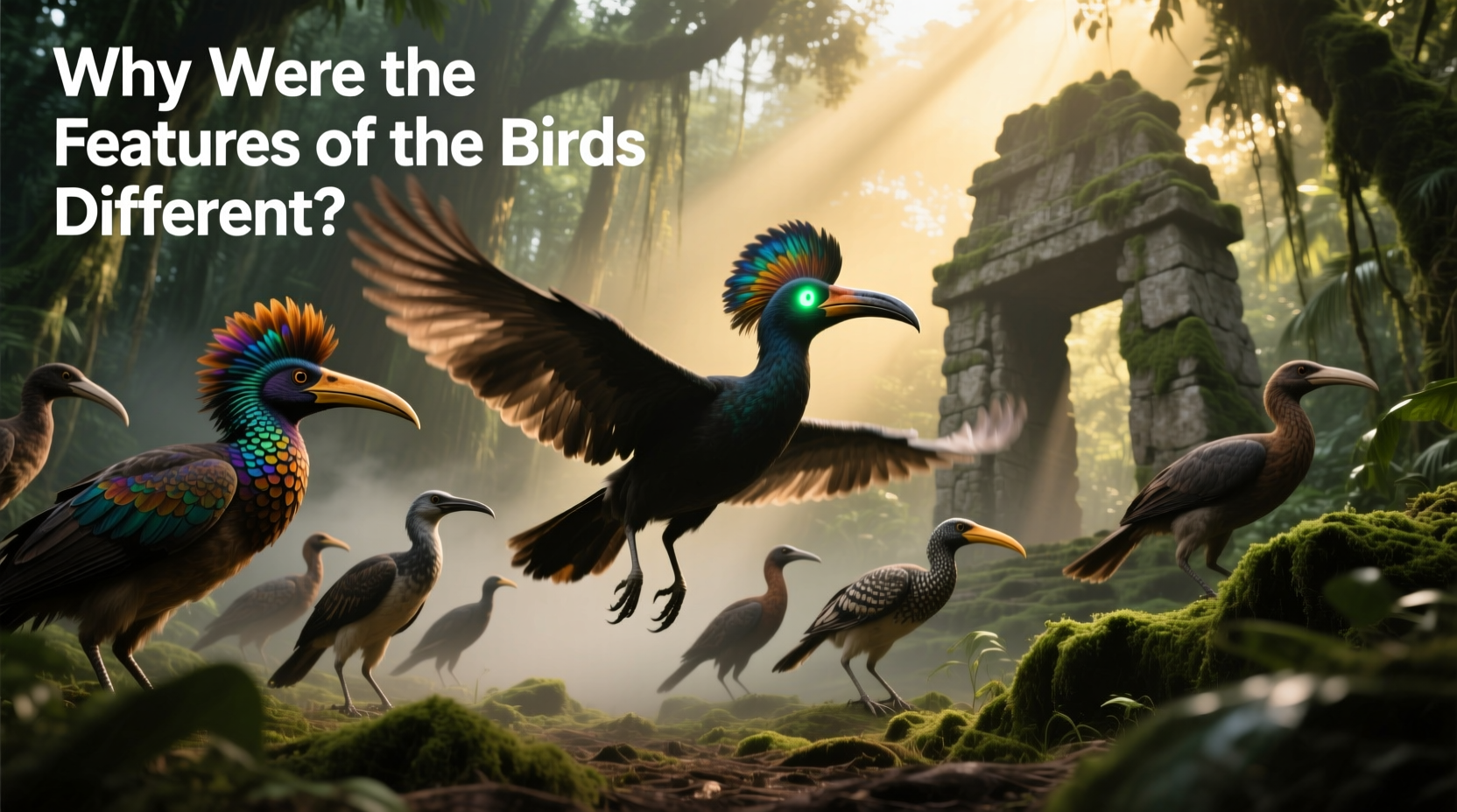 why were the features of the birds different