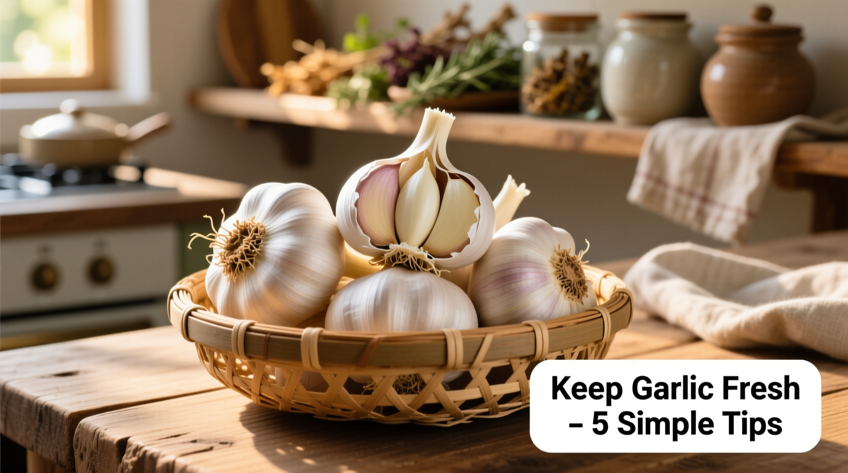 how do you keep garlic fresh