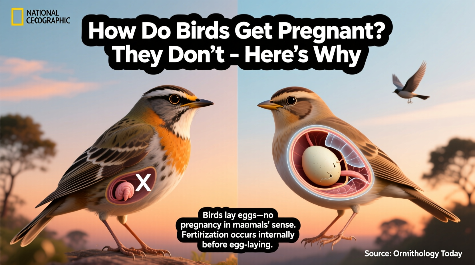 how does birds get pregnant