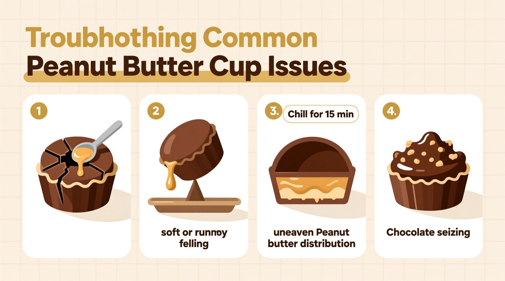 Troubleshooting common peanut butter cup issues