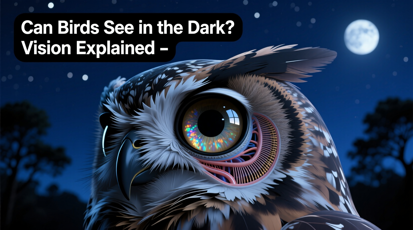 can birds see in the dark