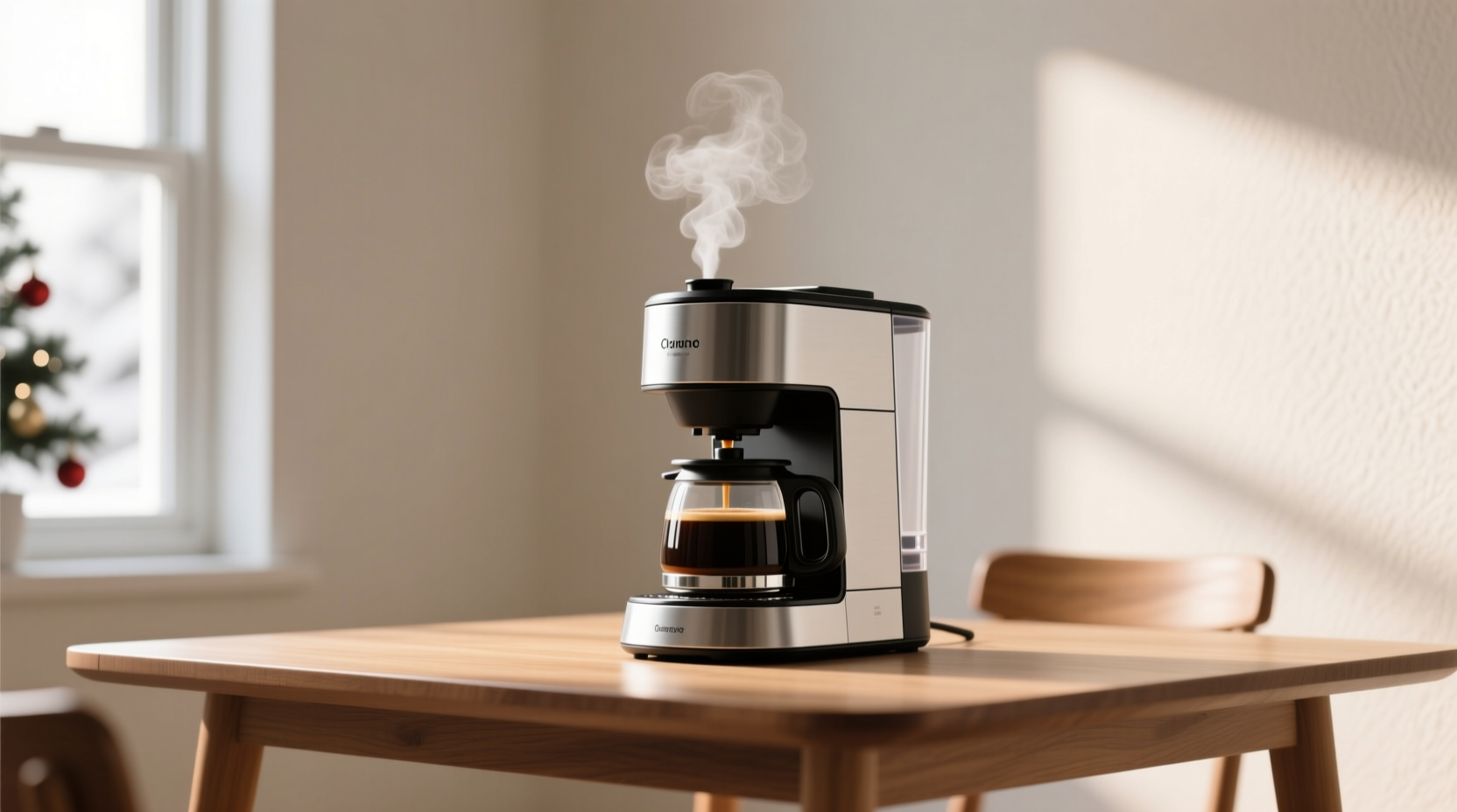 Holiday season gift choice: coffee maker for daily use, contrasting with limited-time novelties to demonstrate long-term utility over fleeting excitement