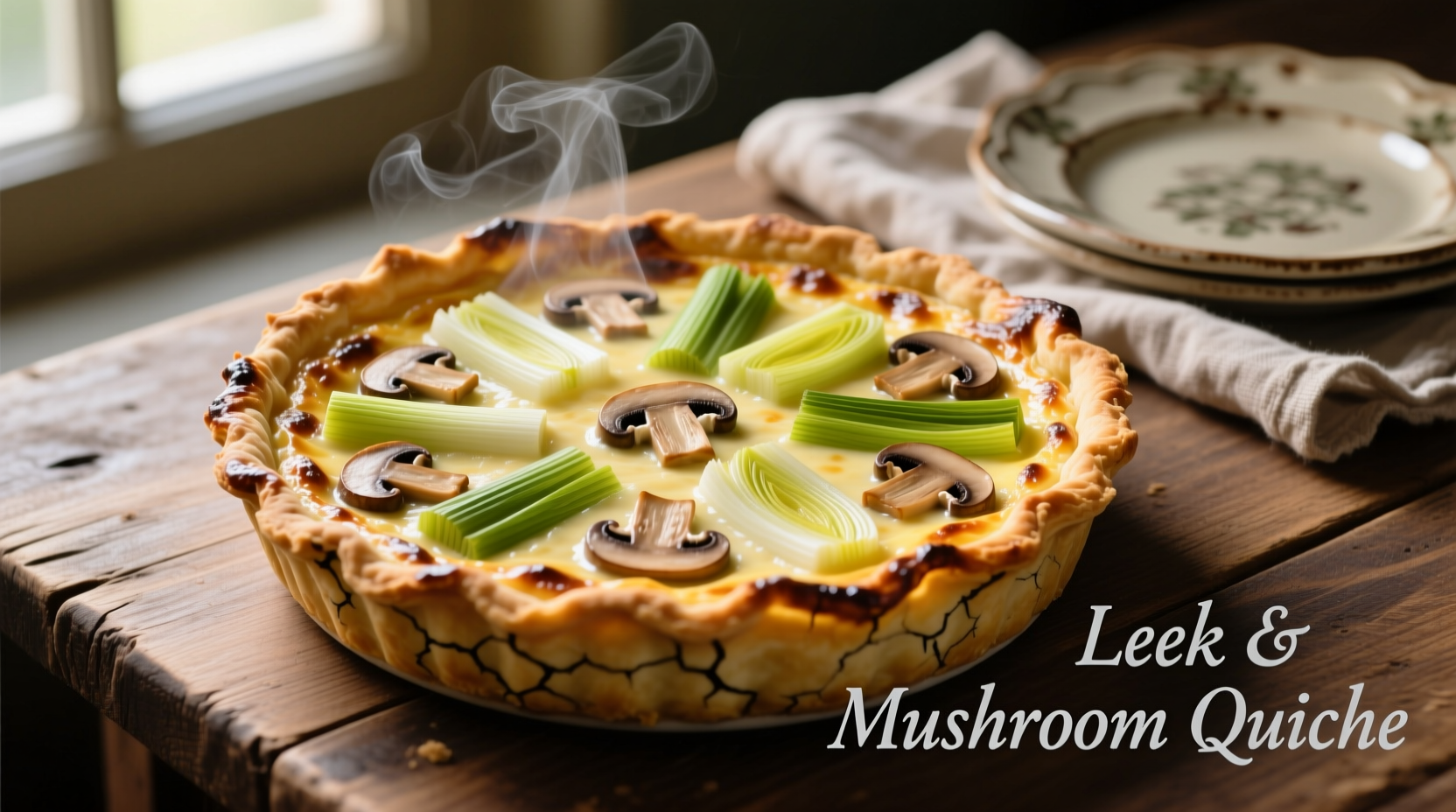 Perfect Leek and Mushroom Quiche Recipe | French Classic