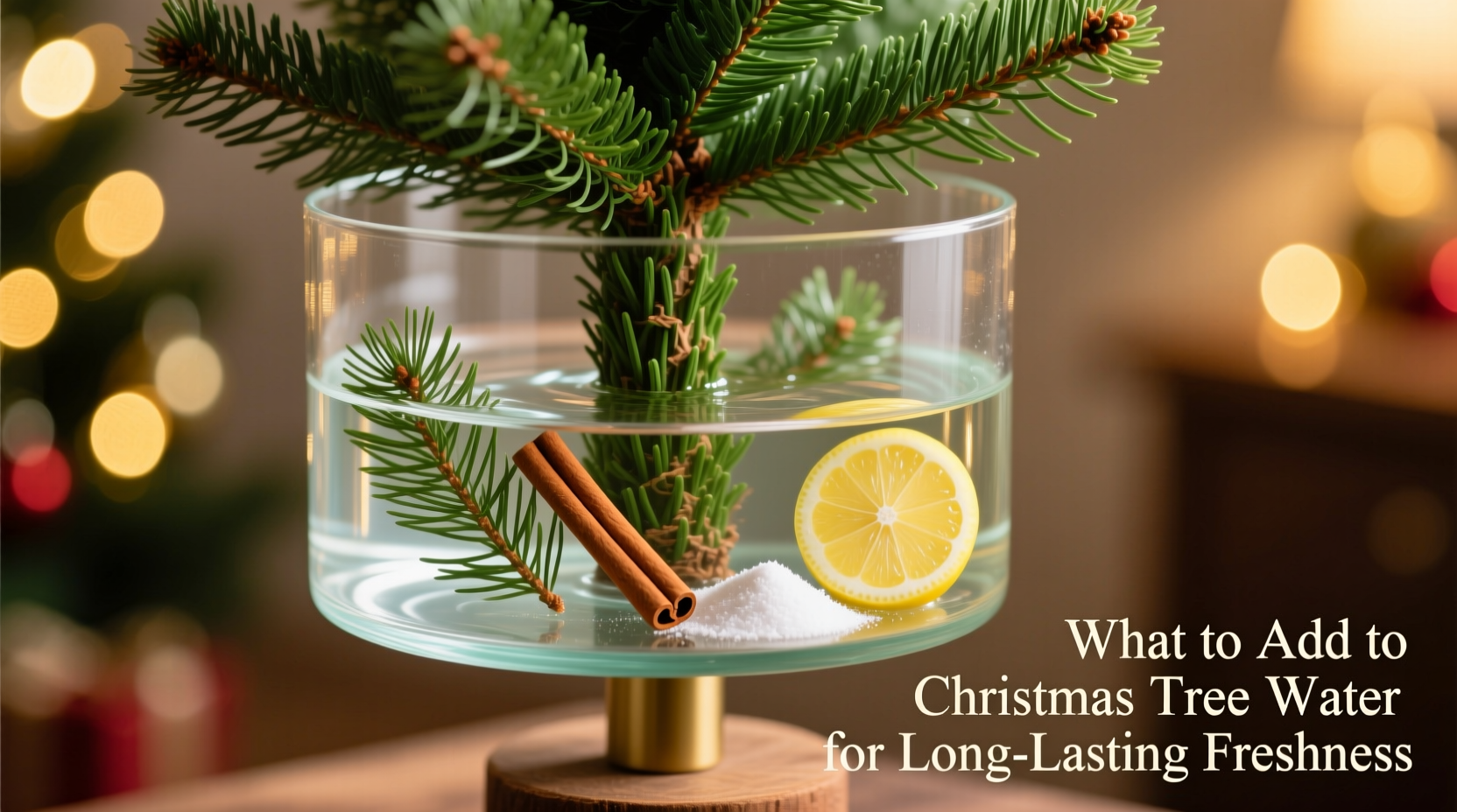 what to add christmas tree water