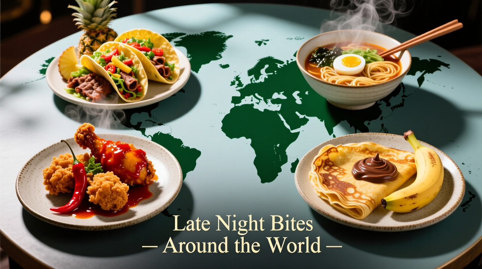 Popular Late-Night Eats Around the World: Infographic Guide