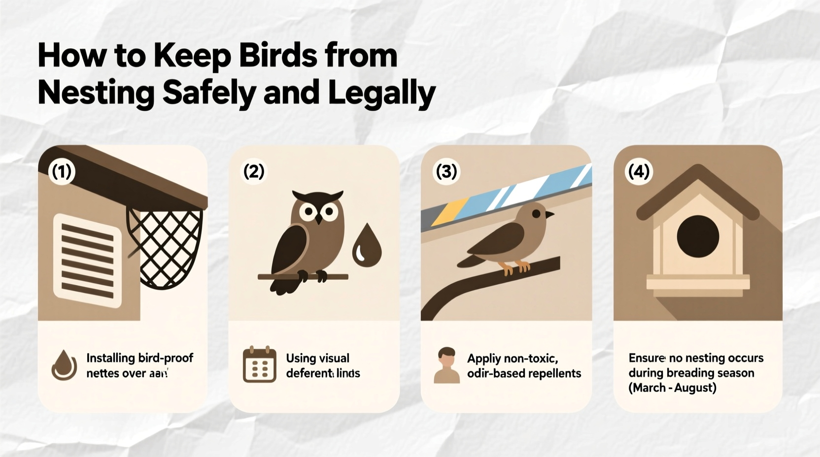 how to keep birds from nesting