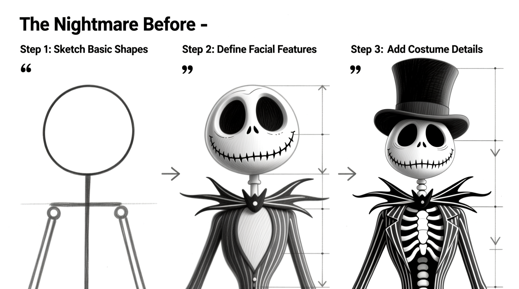 how to draw nightmare before christmas