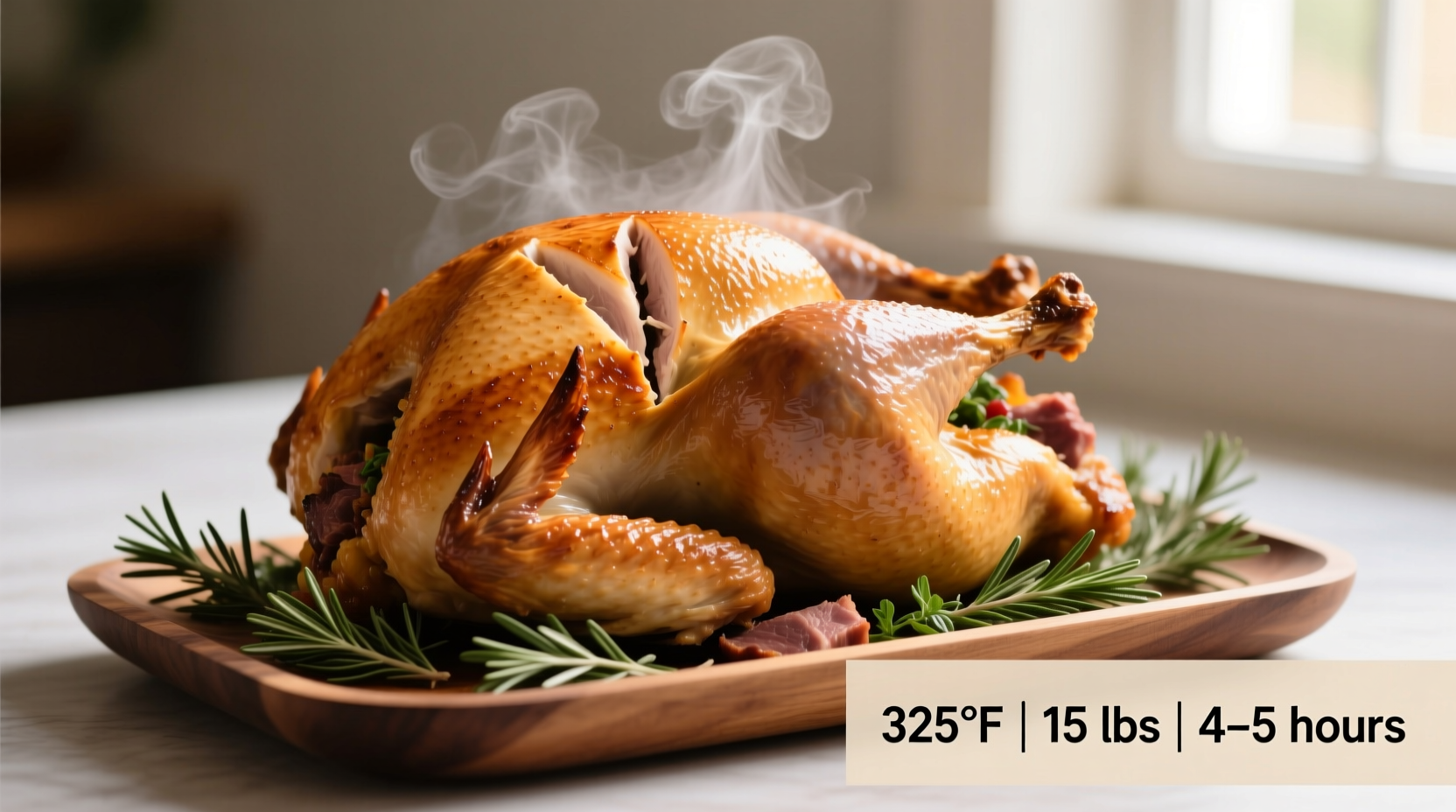 how long to cook a 15 lb stuffed turkey