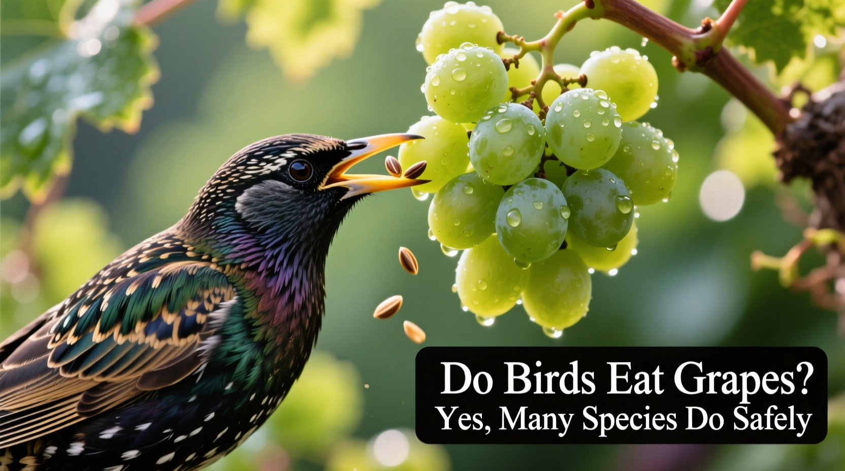 do birds eat grapes