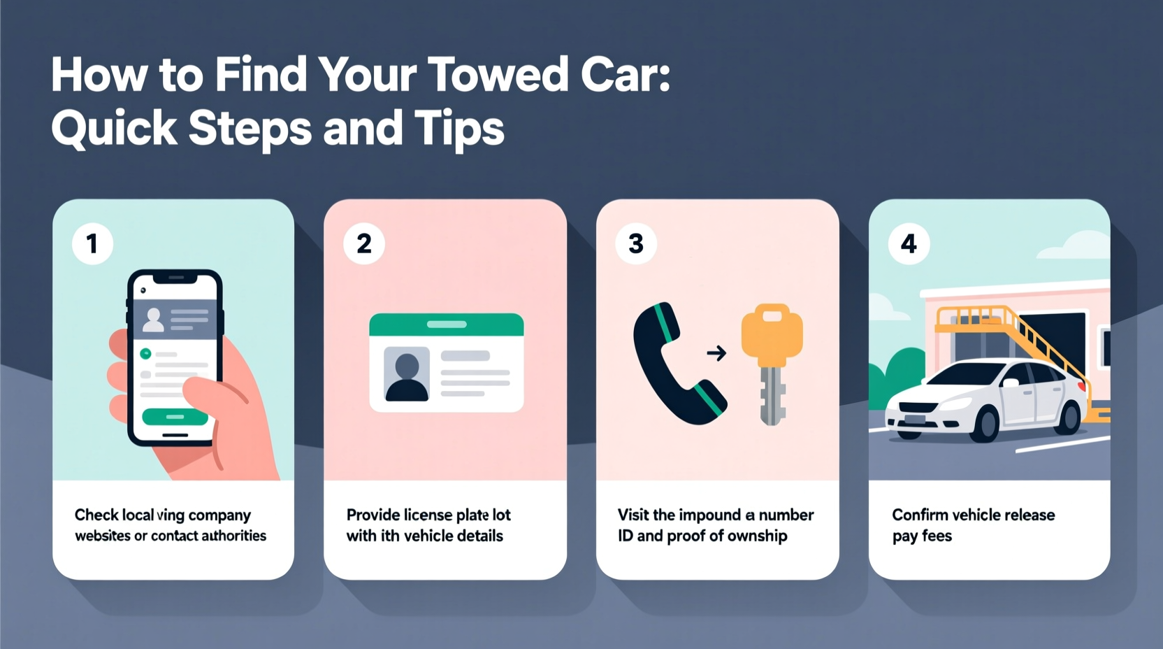 how do i find my towed car