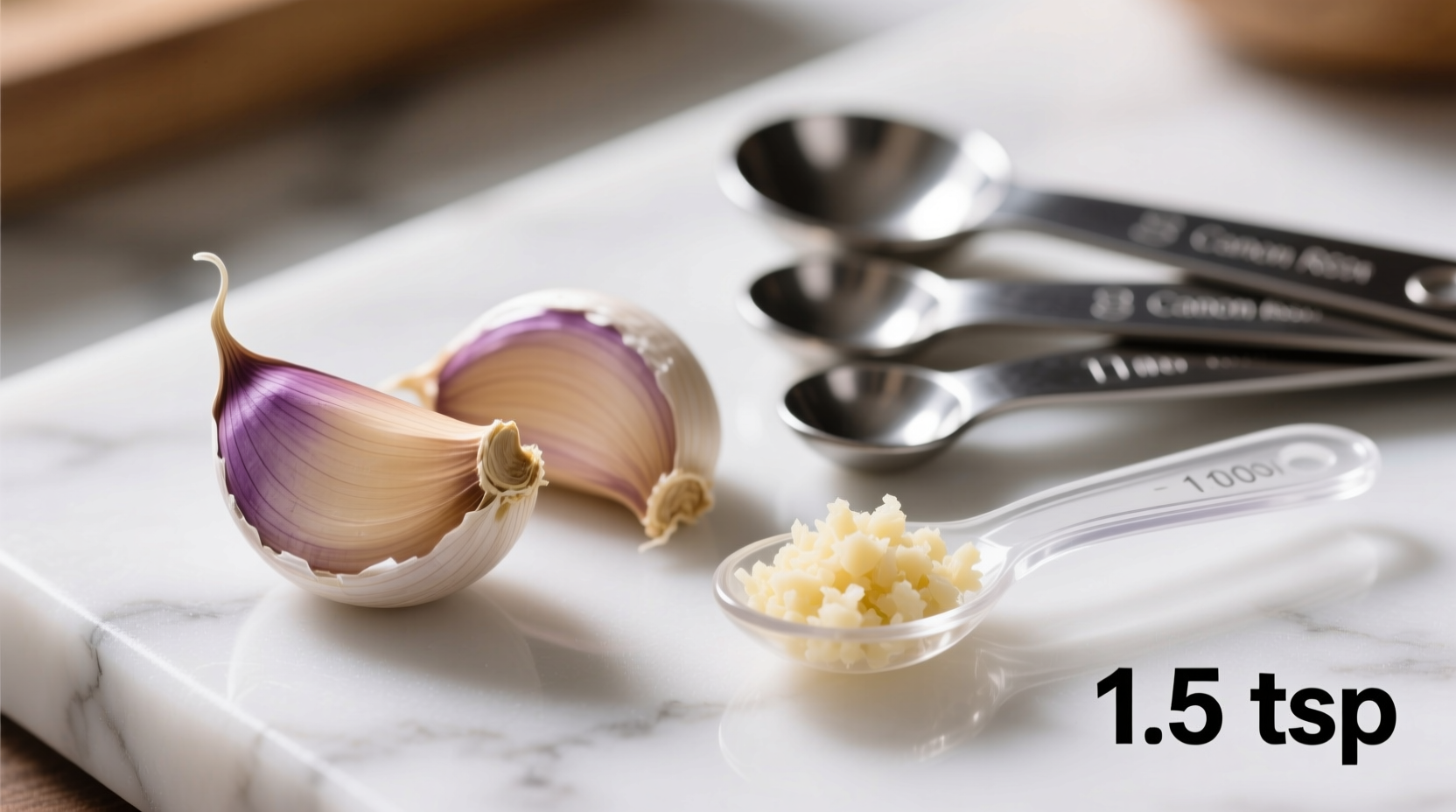 how many teaspoons is two cloves of garlic