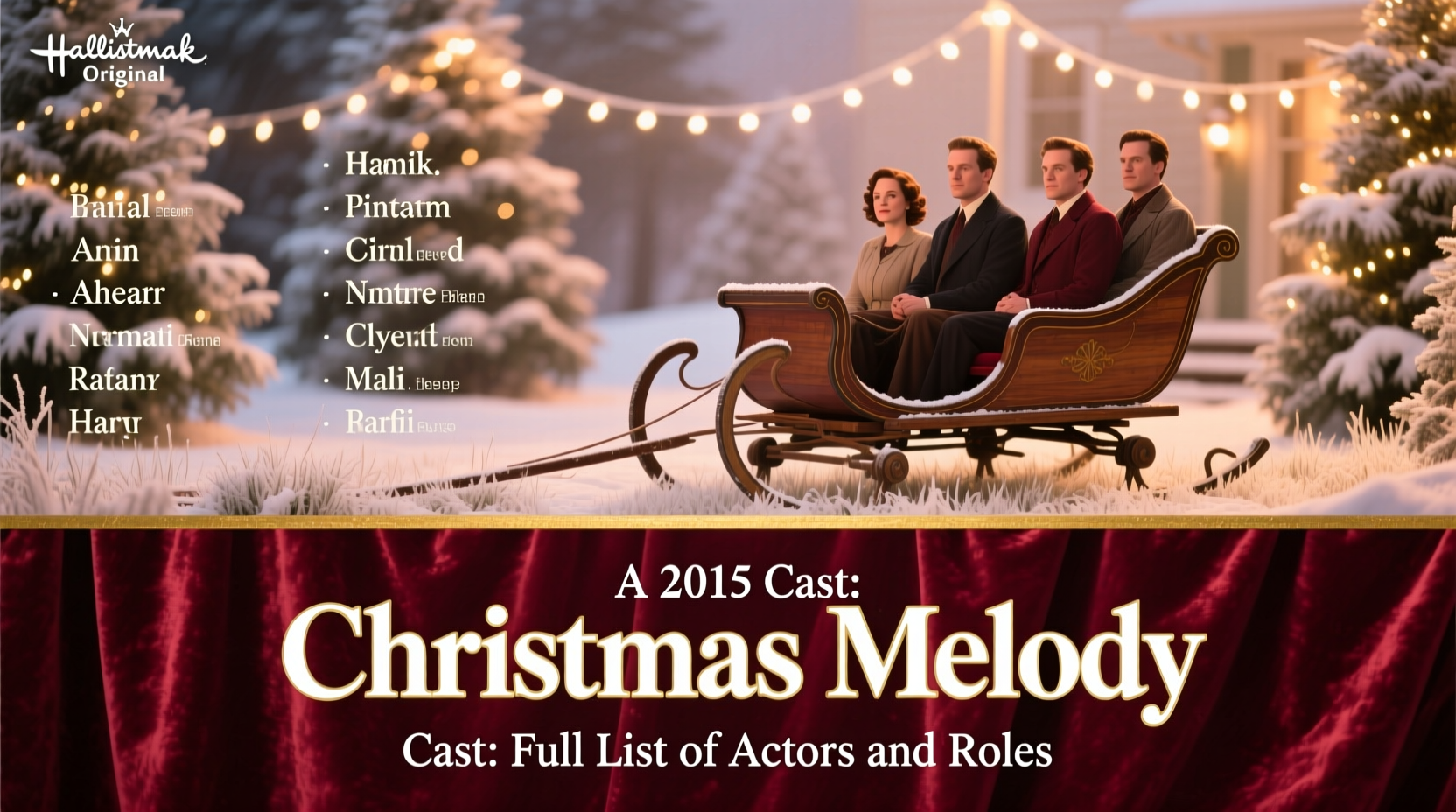 a christmas melody 2015 cast