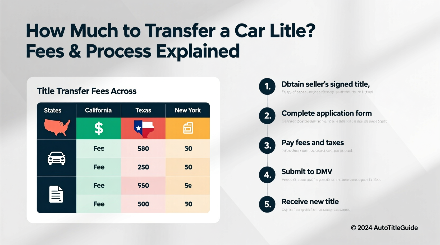 how much transfer car title
