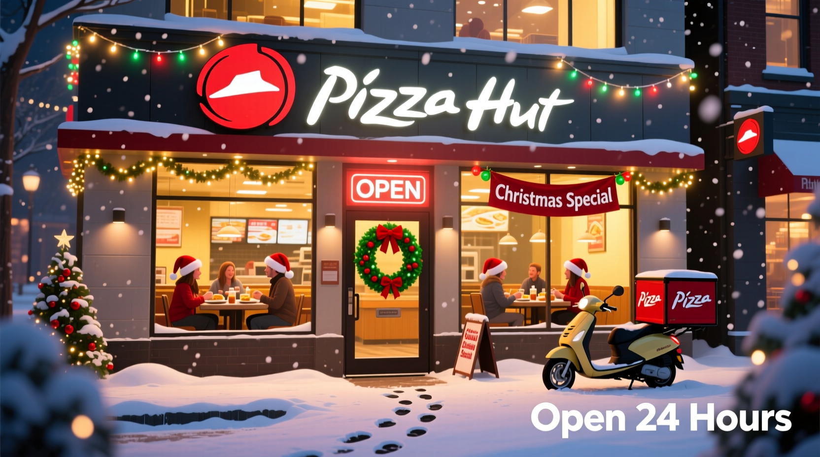 is pizza hut open on christmas