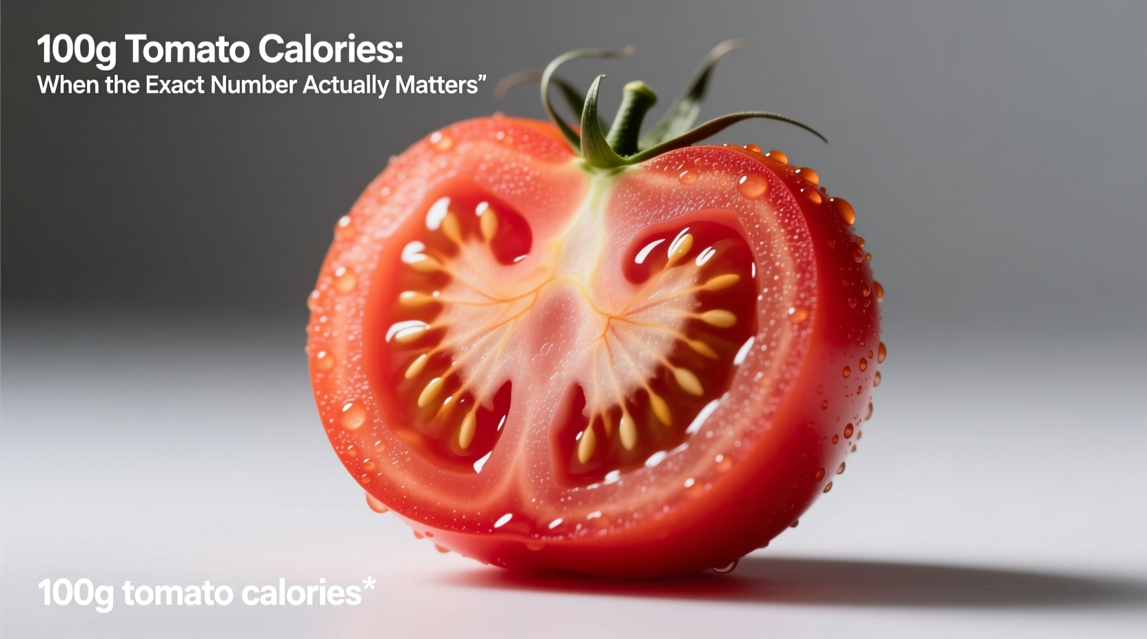 100g tomato calories when the exact number actually matters