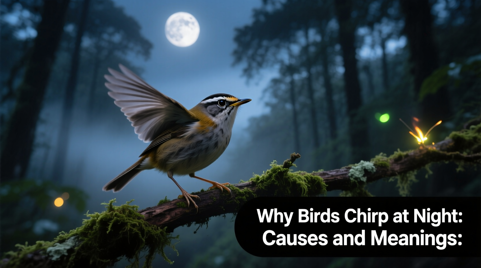 why would birds chirp at night