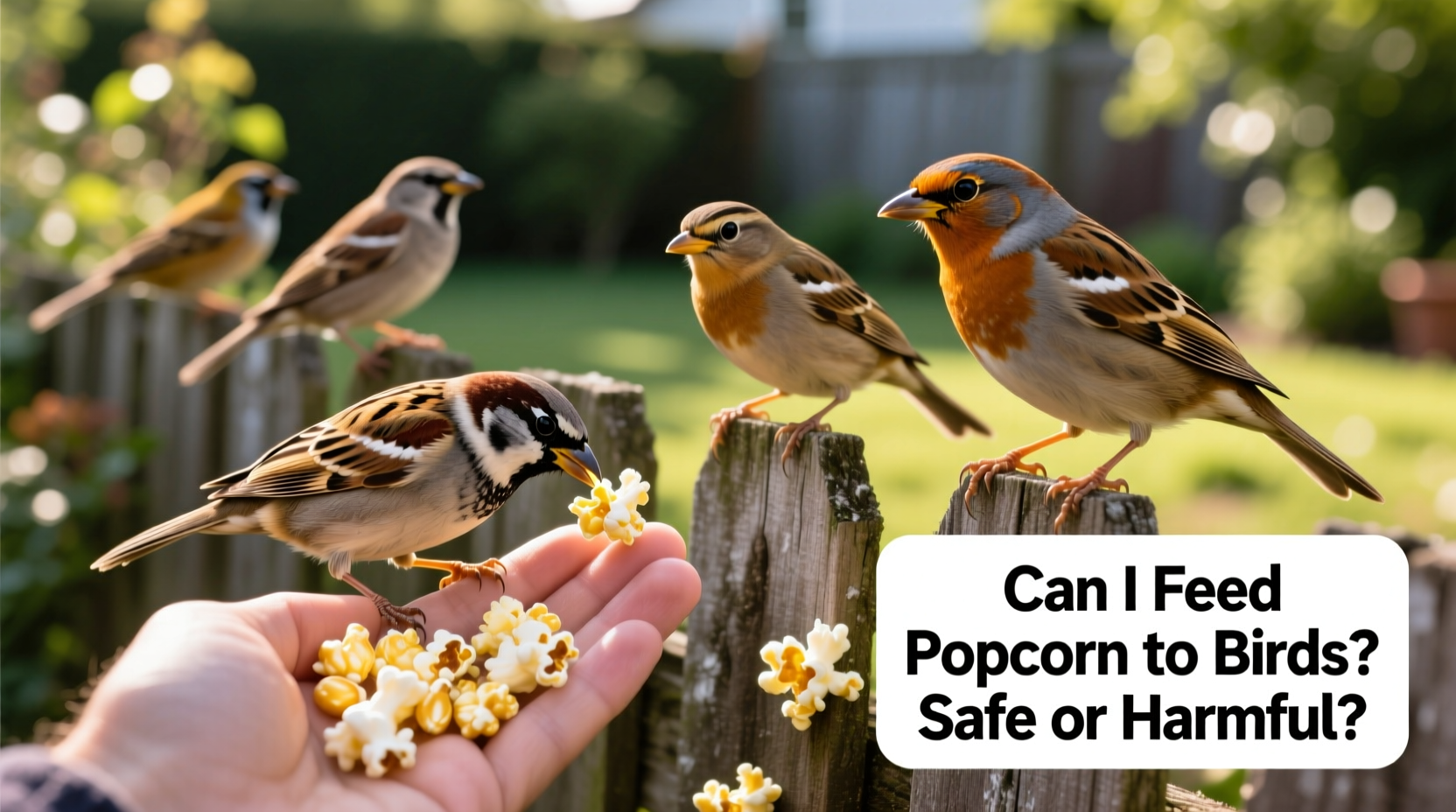 can i feed popcorn to birds