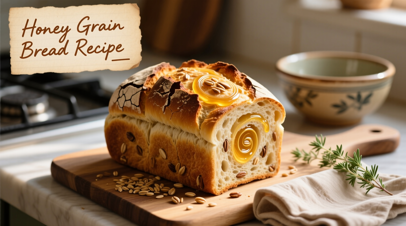 Perfect Honey Grain Bread Recipe: Soft, Nutritious & Delicious