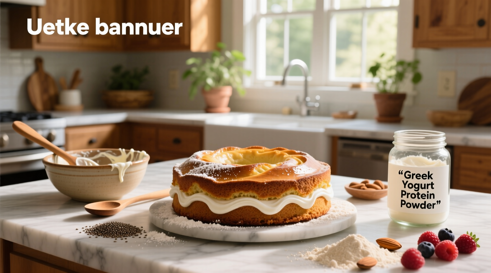 How to Make Greek Yogurt Protein Powder Cake at Home