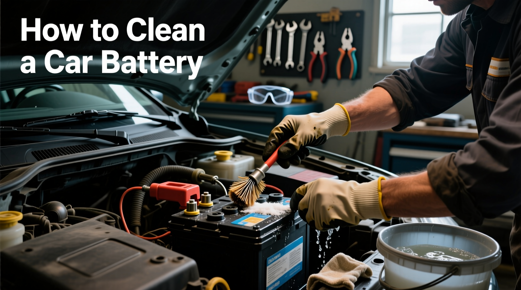 how to clean a car battery