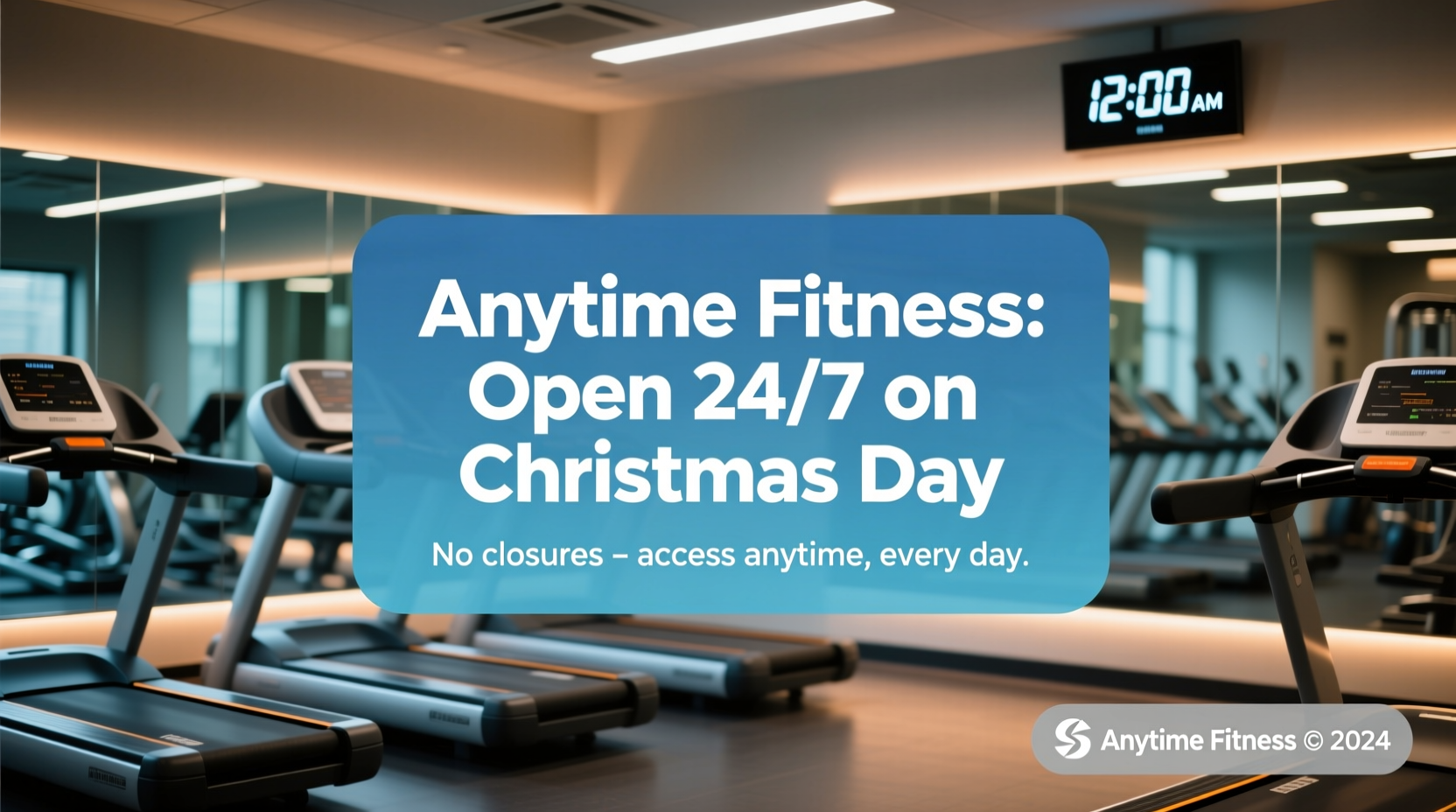 is anytime fitness open on christmas