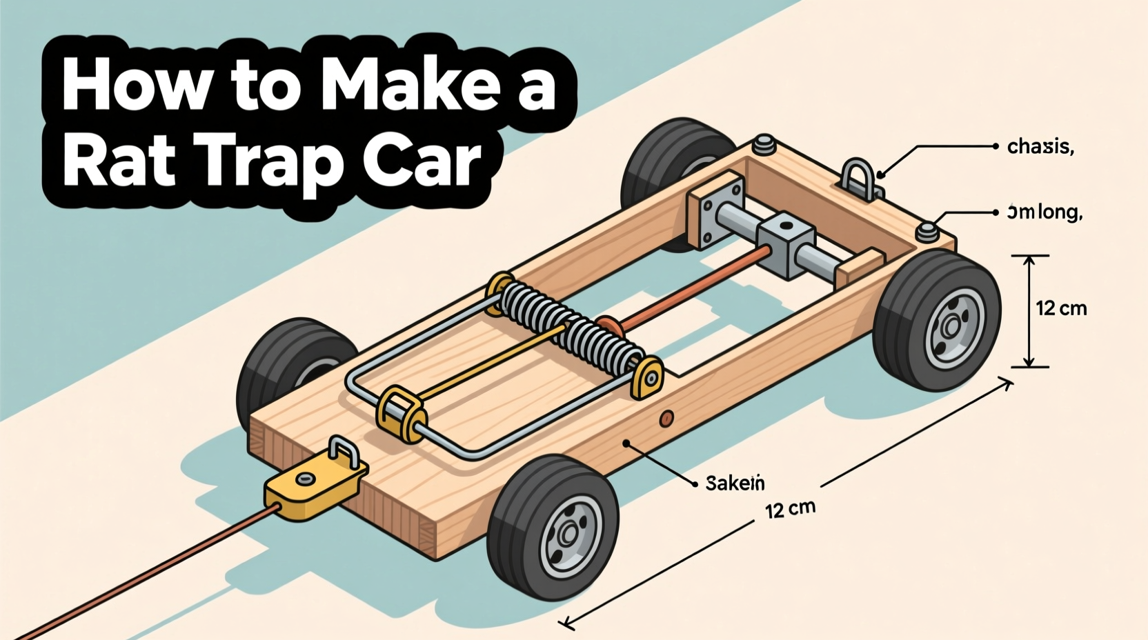 how to make a rat trap car