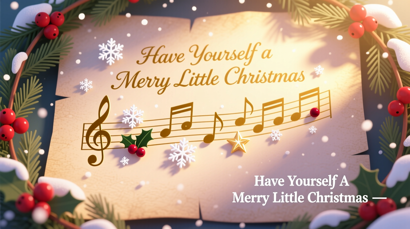 have yourself a merry little christmas music notes