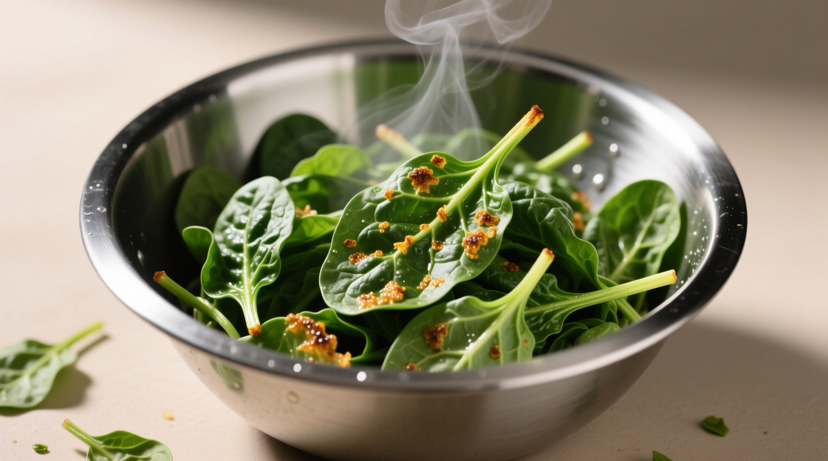 air fried spinach when it works and when it fails