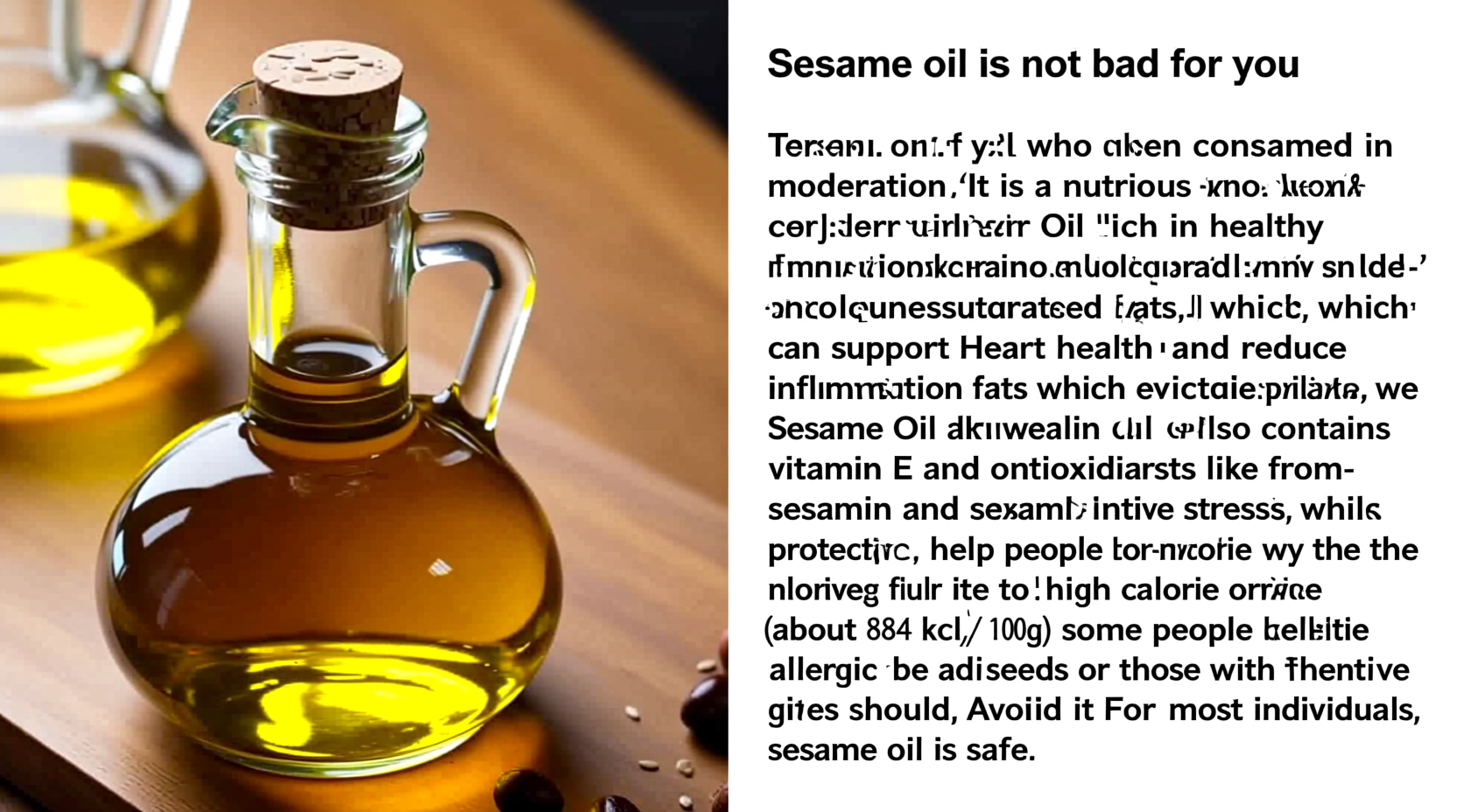 Sesame Oil: Is It Bad for You? Science-Backed Facts