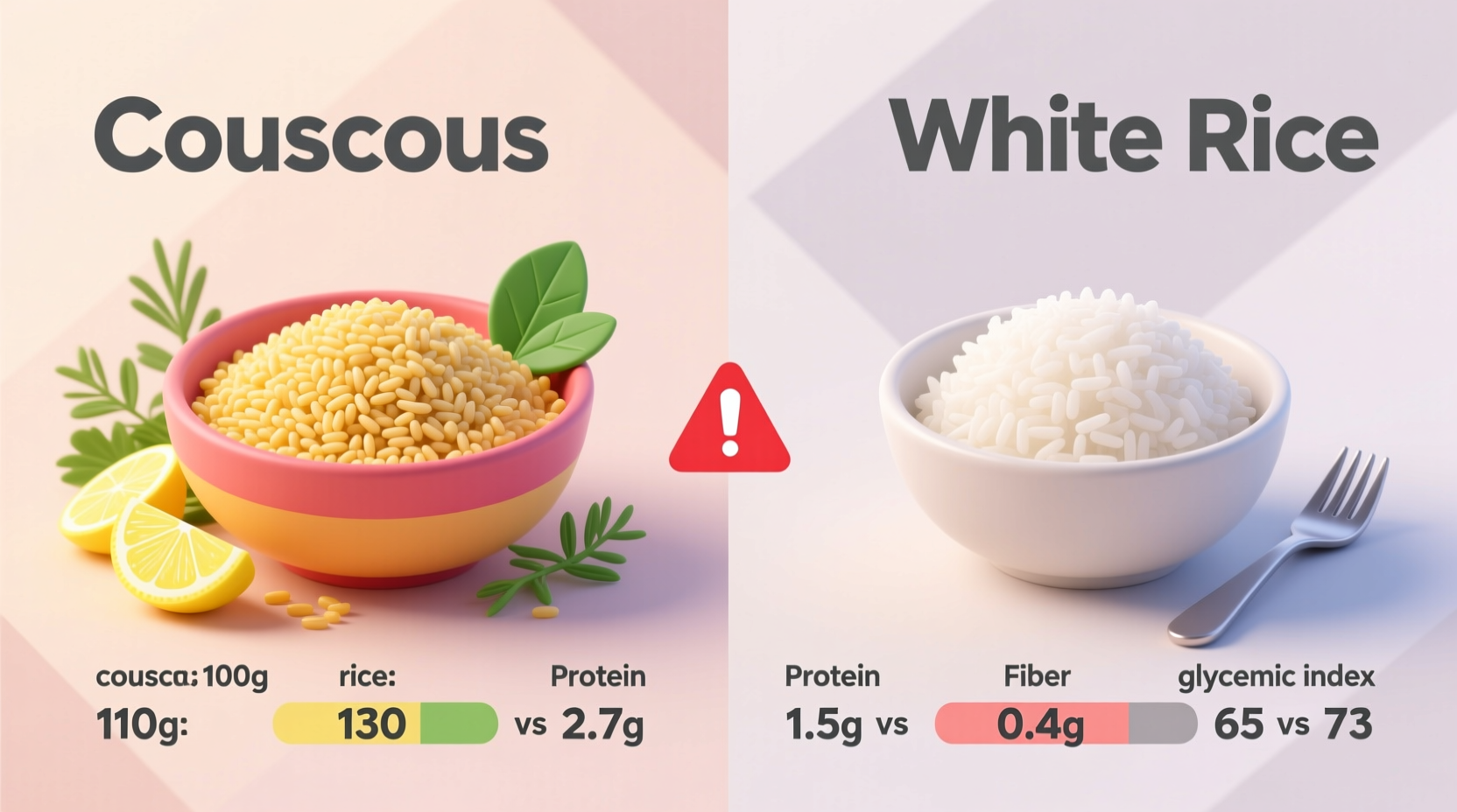 is couscous healthier than rice