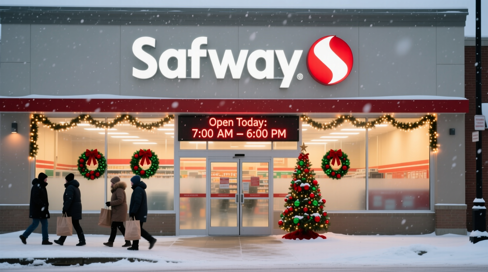 is safeway open on christmas