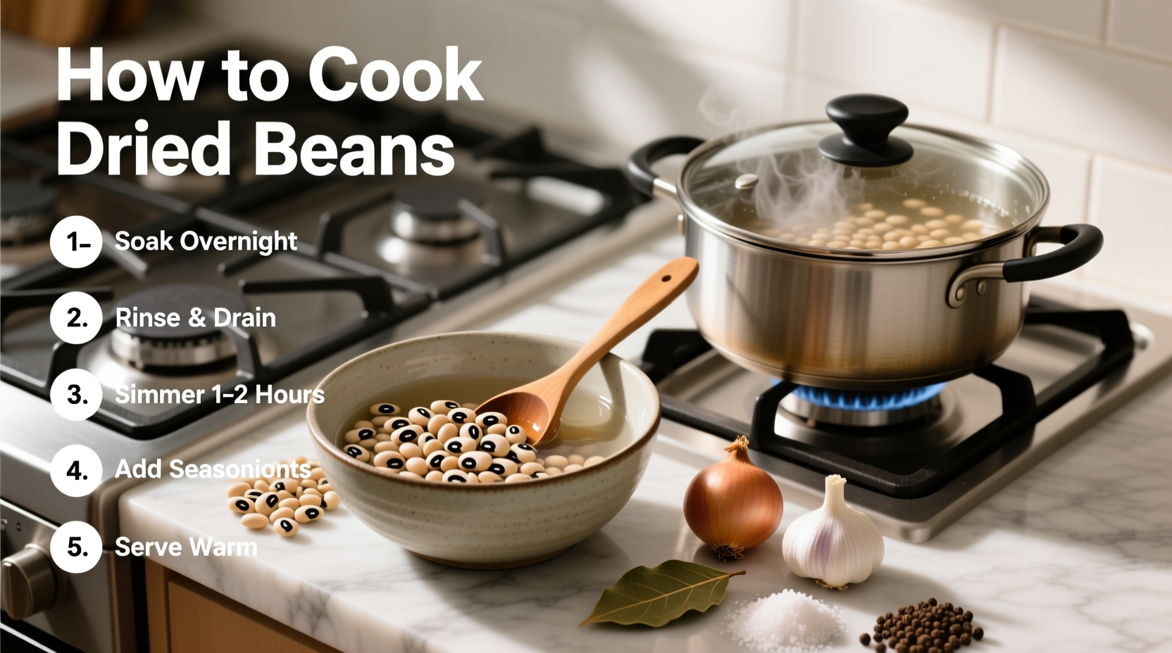 How to Cook Dried Beans Perfectly: Methods & Times