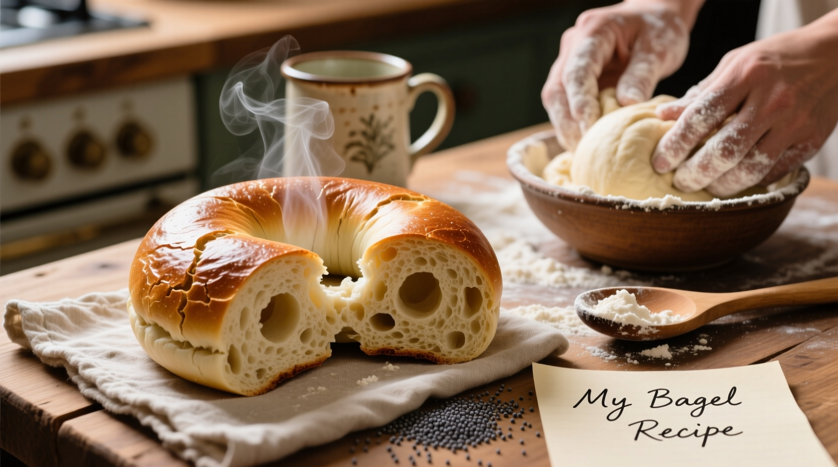 homemade bagel recipe