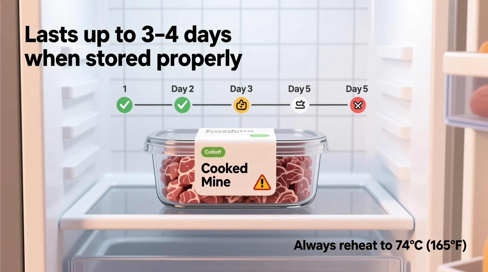 how long does cooked mince last in fridge