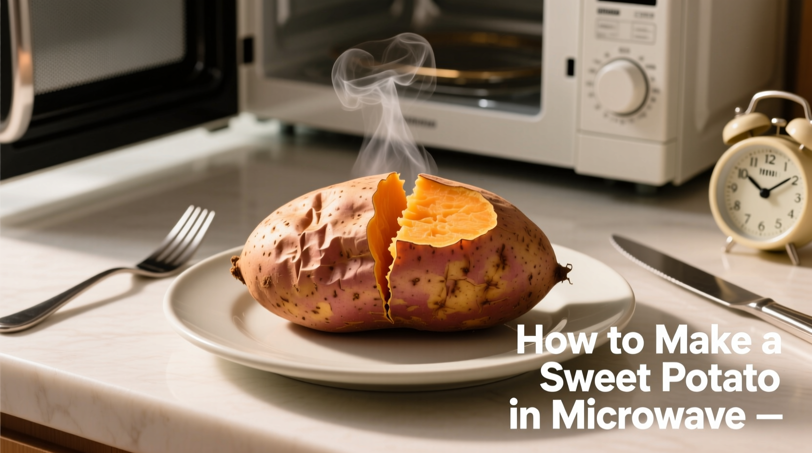 how to make a sweet potato in microwave
