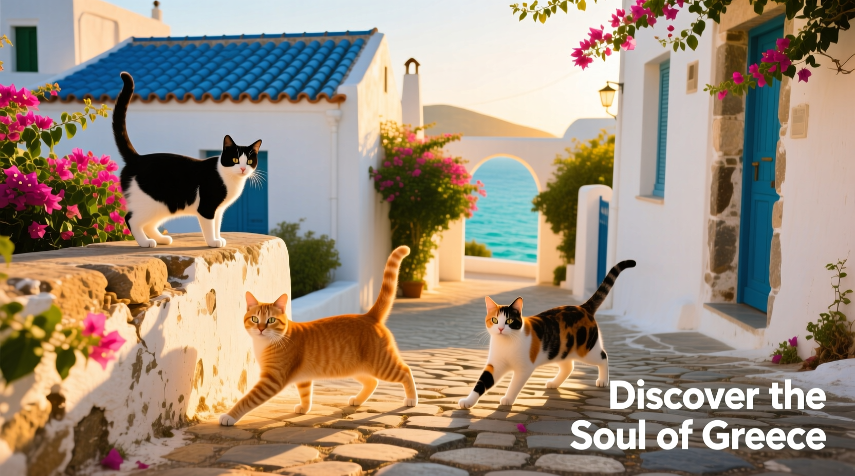 How to Live Free on a Greek Island While Working with Cats