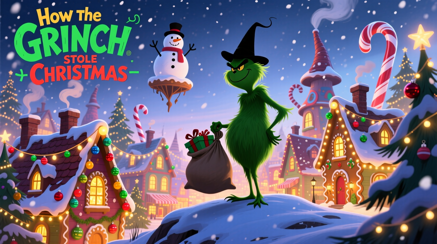 how the grinch stole christmas background