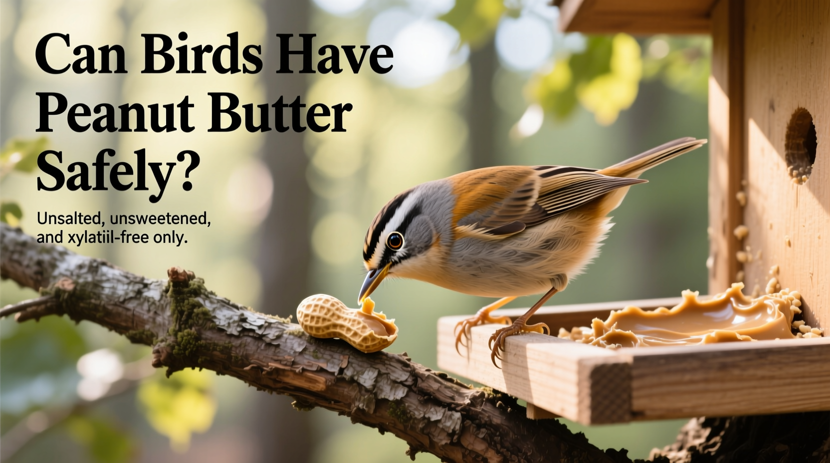 can birds have peanut butter