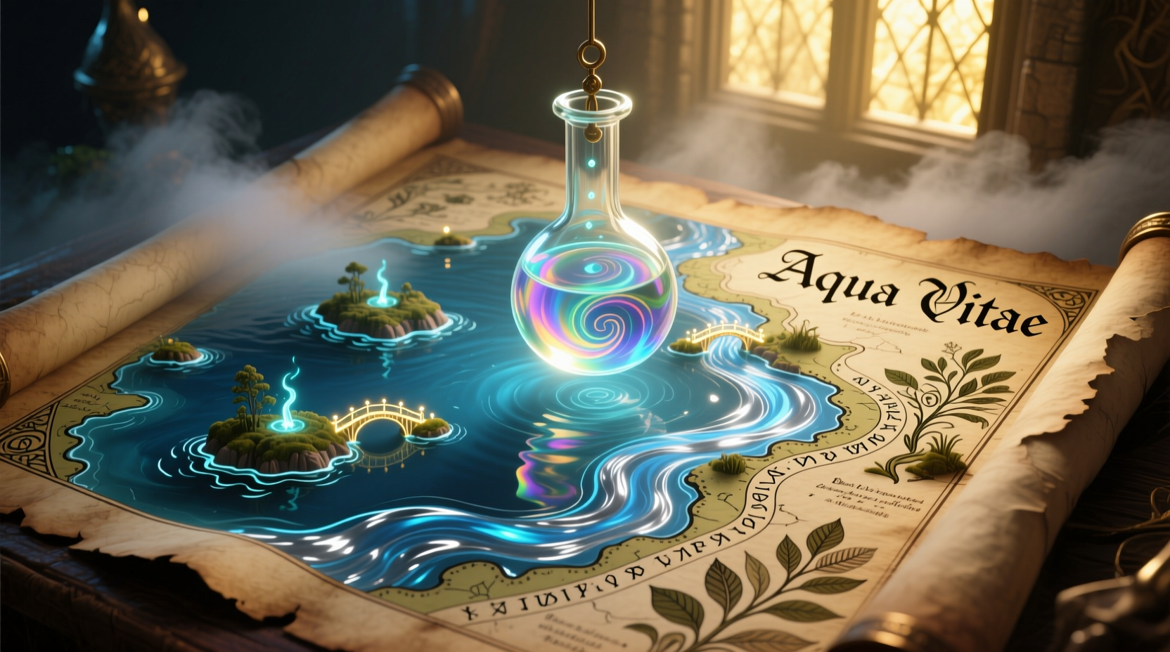 potion craft water map
